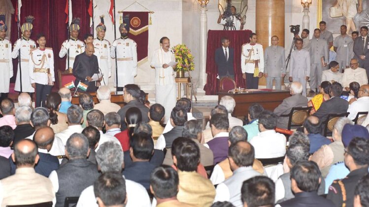 वेंकैया का शपथ ग्रहण समारोह 