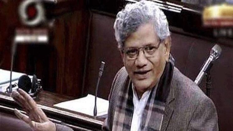 राज्यसभा में सीताराम येचुरी 