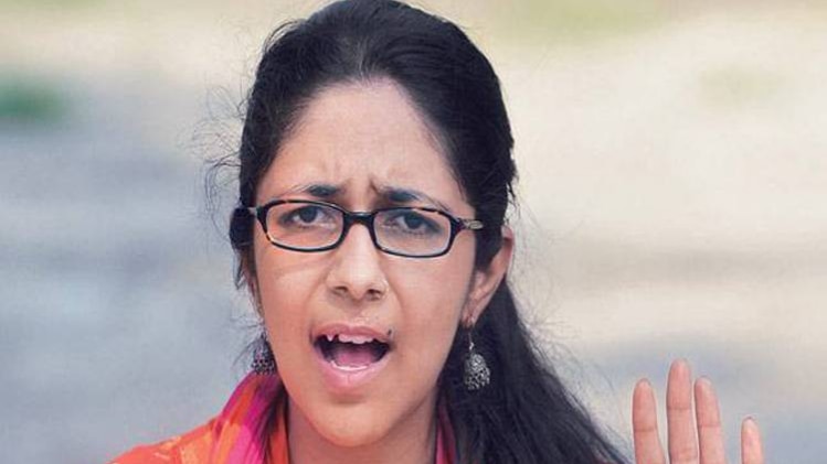 दिल्ली महिला आयोग की अध्यक्ष स्वाती मालीवाल 