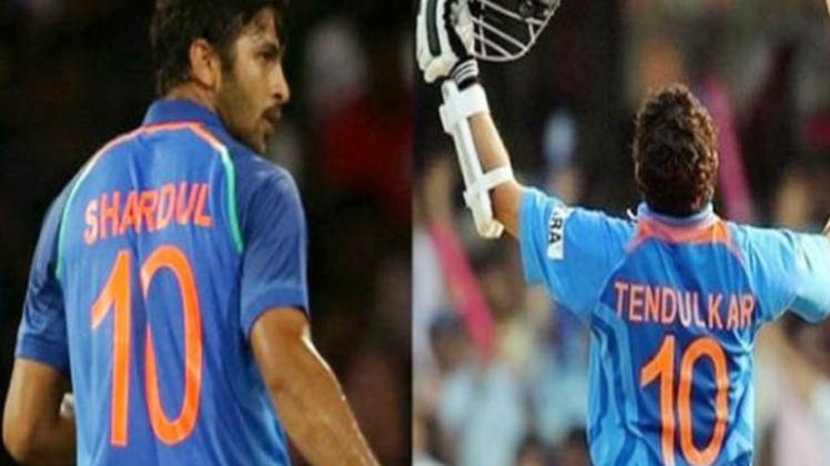सचिन के नंबर की जर्सी पहनकर उतरे शार्दुल ठाकुर 