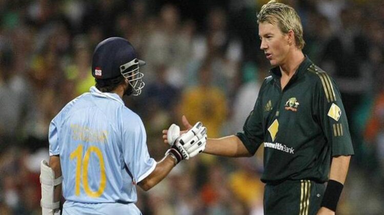 सचिन तेंदुलकर और ब्रेट ली 