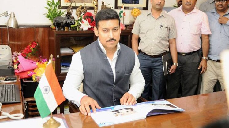 खेलमंत्री राज्यवर्धन सिंह राठौड़ 