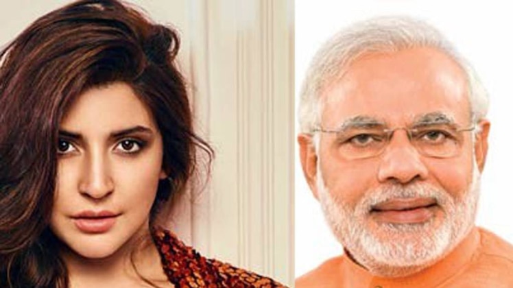 अनुष्का शर्मा और पीएम नरेंद्र मोदी