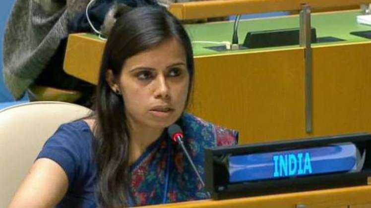 यूएन में प्रथम सचिव ईनम गंभीर ने भारत की ओर से जवाब दिया.