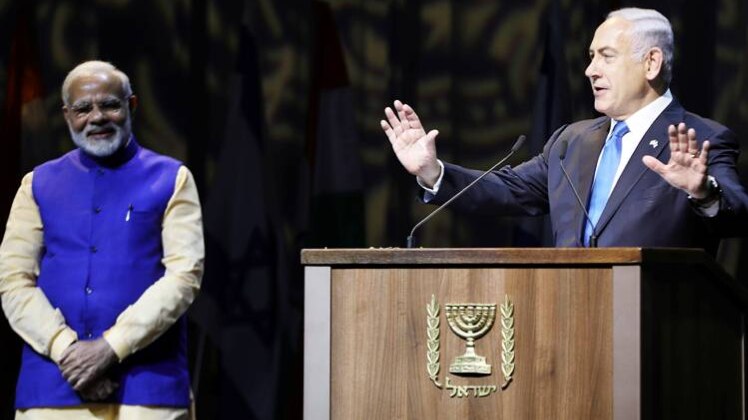 इजरायली पीएम नेतन्याहू और पीएम मोदी (फाइल फोटो)