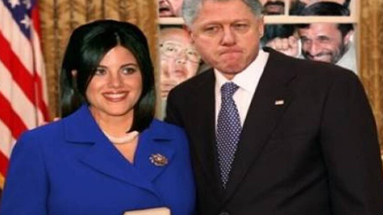 Monica Lewinsky with Bill Clinton
