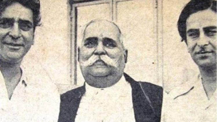 पृथ्वीराज कपूर, बशेश्वरनाथ कपूर, राज कपूर (बाएं से दाएं)