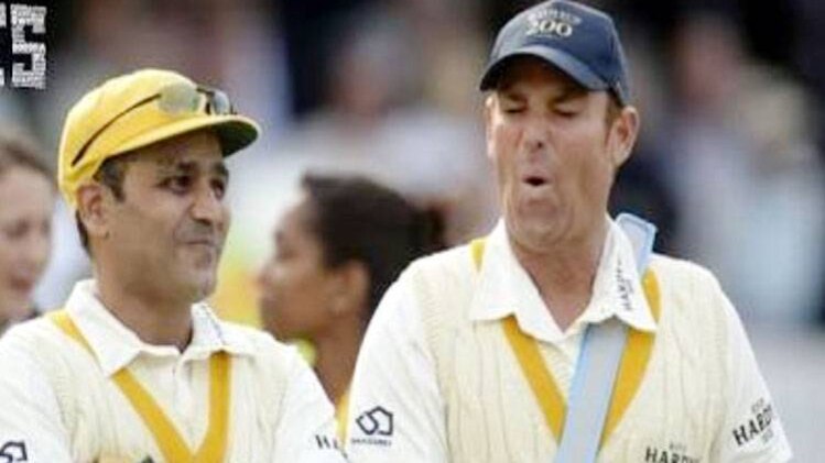 ट्वीटर पर तस्वीर में सहवाग-वॉर्न