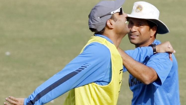 वीरेंद्र सहवाग और सचिन तेंदुलकर  