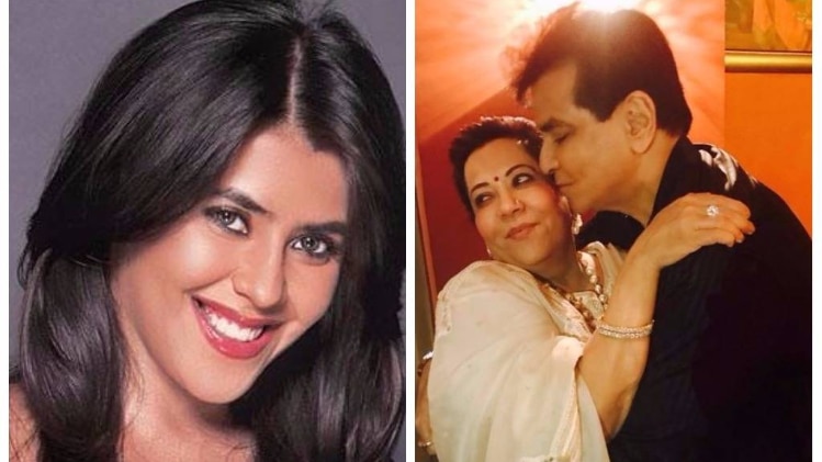 एकता कपूर, जितेंद्र और शोभा कपूर 