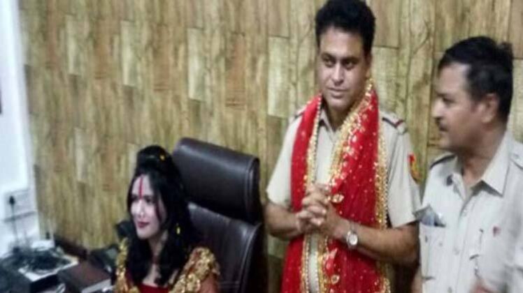 थाने में राधे मां