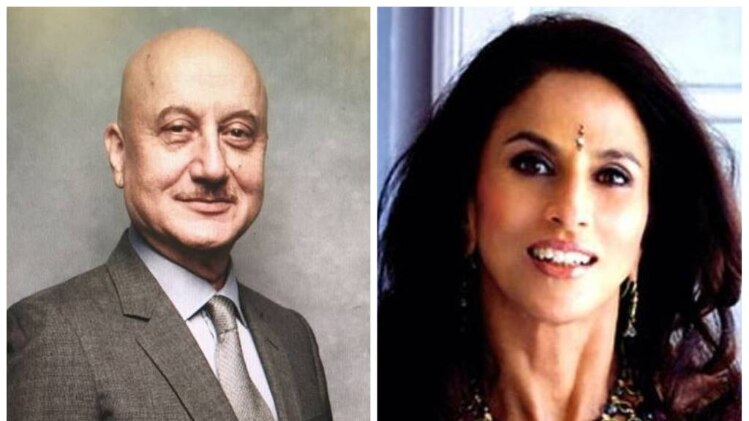 अनुपम खेर और शोभा डे 