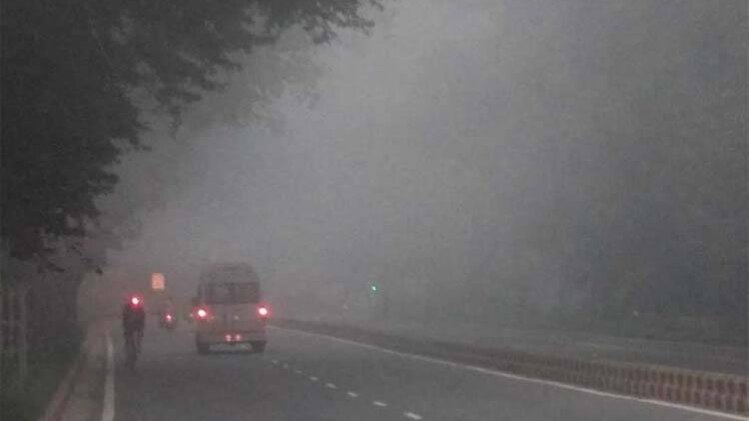 कोहरे की चादर में दिल्ली