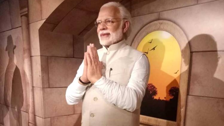 पीएम मोदी की मोम की मूर्ति 