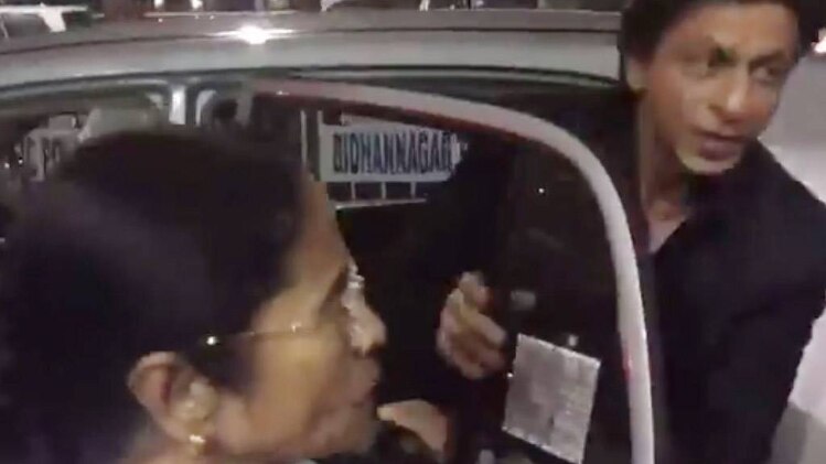 ममता बनर्जी और शाहरुख खान (वीडियो ग्रैब)