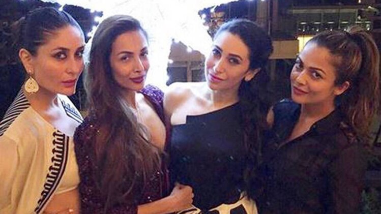 गर्ल गैंग के साथ मलाइका 