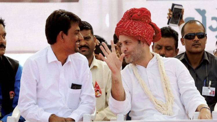 राहुल गांधी के साथ अल्पेश ठाकोर