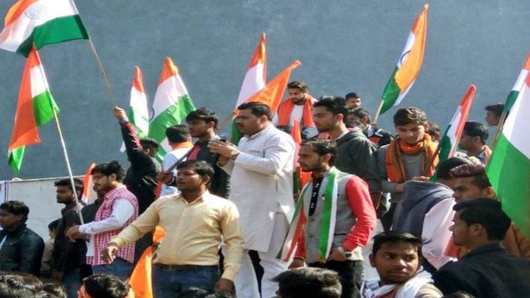 आगरा में तिरंगा यात्रा