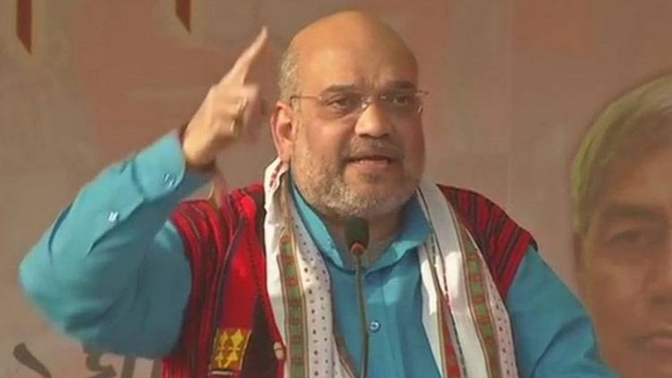 अगरतला रैली में अमित शाह 