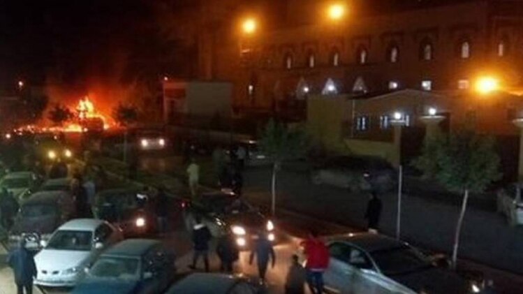 मस्जिद के बाहर हुए धमाके 