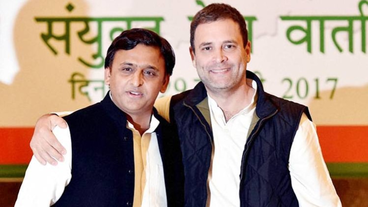 अखिलेश यादव और राहुल गांधी 