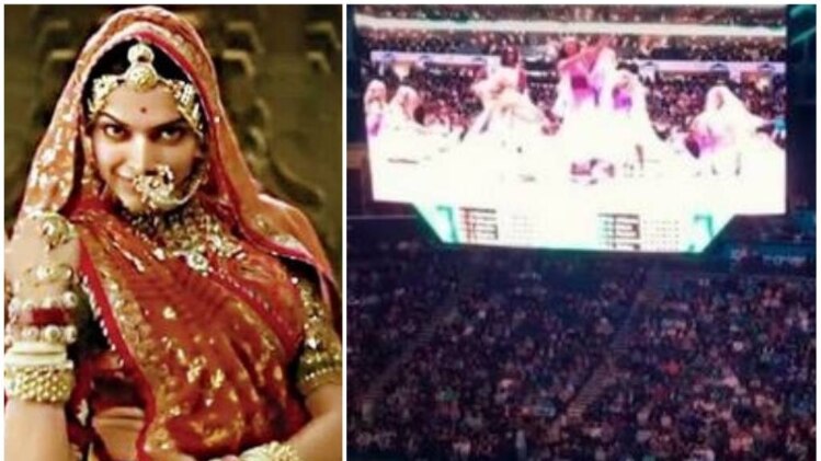 मैच के दौरान डांस करती चीयर्स लीडर 