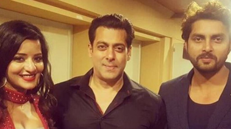 मोनालिसा, सलमान खान और विक्रांत सिंह राजपूत 