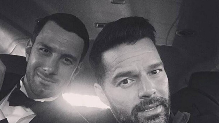 रिकी मार्टिन अपने पार्टनर के साथ