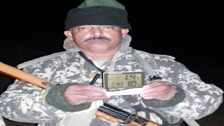 जोरी डिग्री तापमान के बीच सीमा की सुरक्षा में लगे जवान