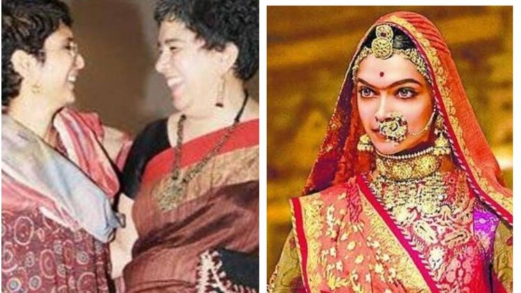 रीना दत्ता के साथ किरण राव, पद्मावत के पोस्टर में दीपिका पादुकोण 