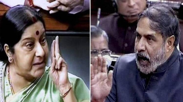 सुषमा स्वराज और आनंद शर्मा (फाइल फोटो)