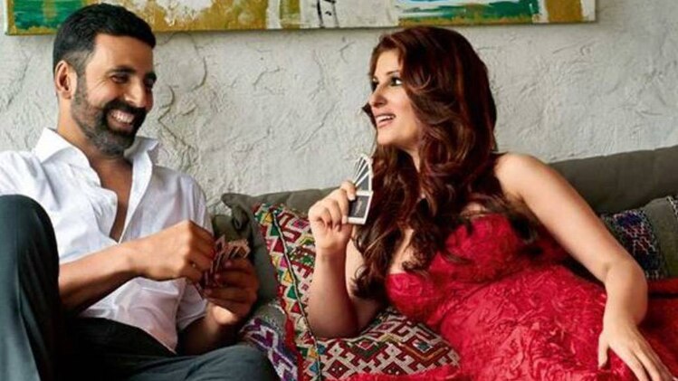 अक्षय कुमार वाइफ ट्विंकल के साथ 