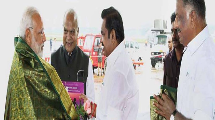 पीएम मोदी और तमिलनाडु के सीएम पलानीस्वामी