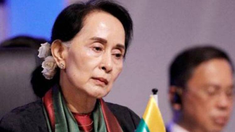  स्टेट काउंसलर आंग सान सू की, म्यांमार (फाइल)