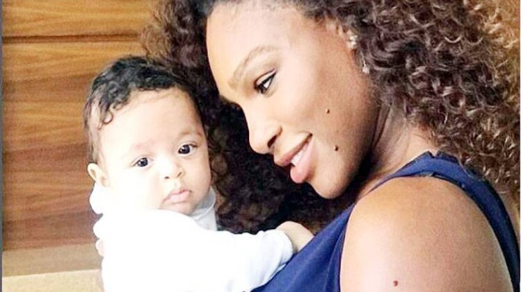 सेरेना अपनी बेटी के साथ