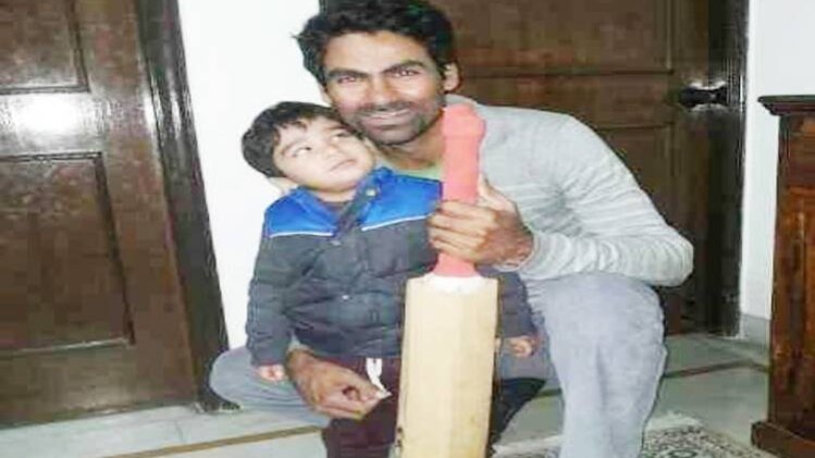 मोहम्मद कैफ बेटे के साथ 