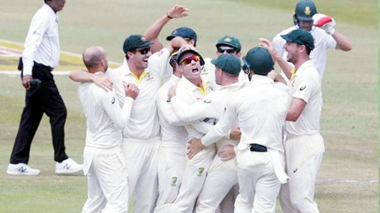 ऑस्ट्रेलियाई टीम का जश्न