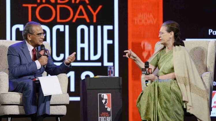 इंडिया टुडे कॉन्क्लेव में सोनिया गांधी