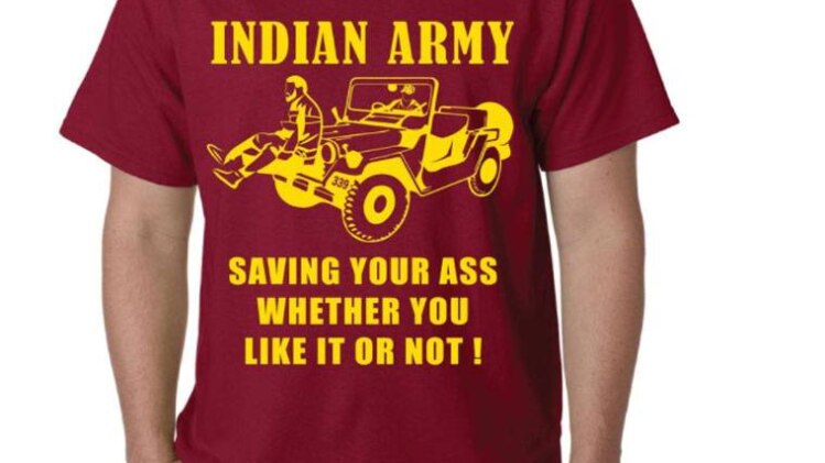 बीजेपी नेता की साइट पर बिक रही टीशर्ट 