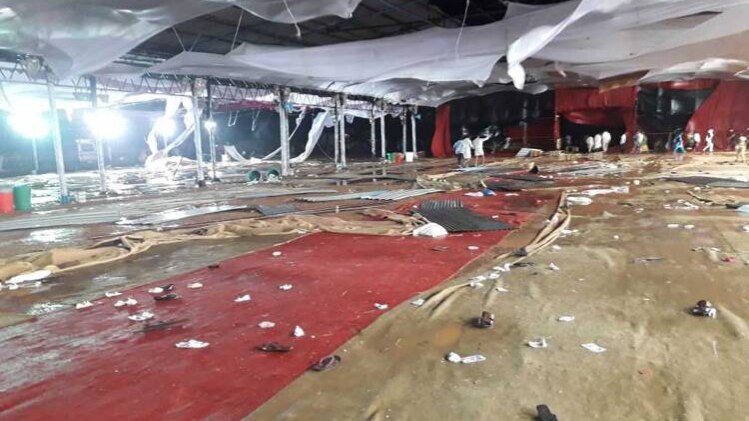 हादसे के बाद का नजारा