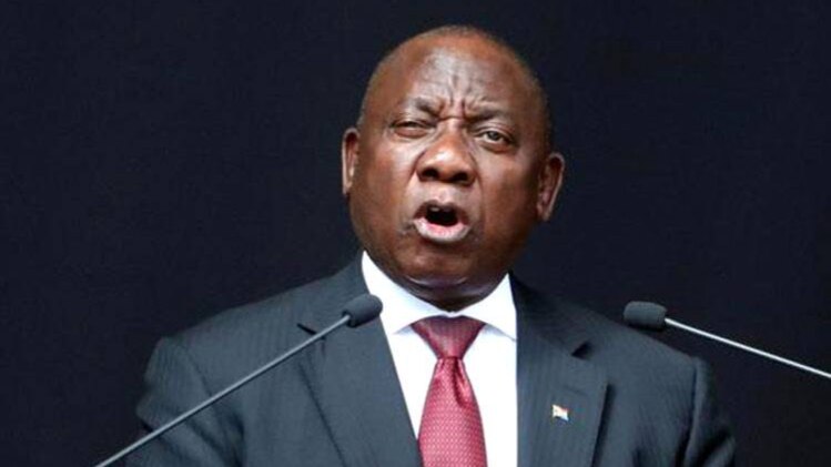 दक्षिण अफ्रीका के राष्ट्रपति सिरिल रामफोसा