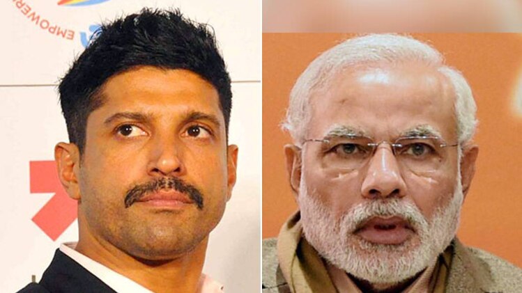 फरहान अख्तर और पीएम मोदी 