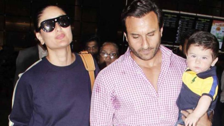 तैमूर के संग सैफ. 