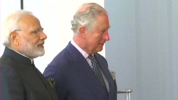 प्रिंस चार्ल्स से मिले प्रधानमंत्री नरेंद्र मोदी