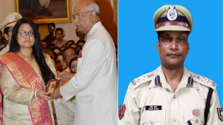 क्रीति चक्र लेतीं शहीद प्रमोद कुमार की पत्नी