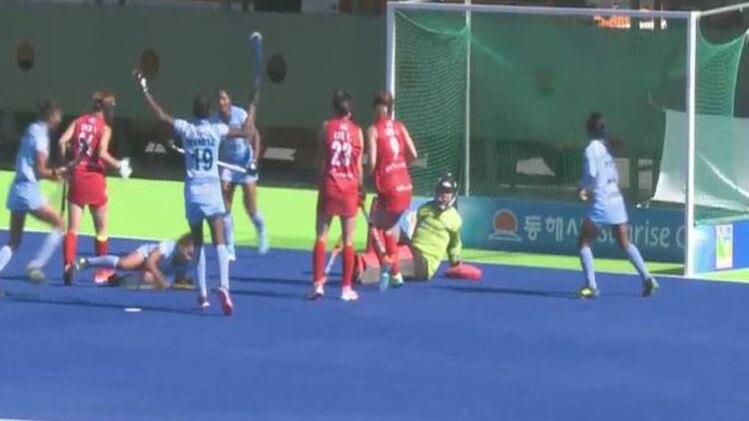 49वें मिनट में भारत की ओर से गोल हुआ