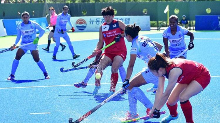 गोल के लिए जूझती भारतीय हॉकी टीम
