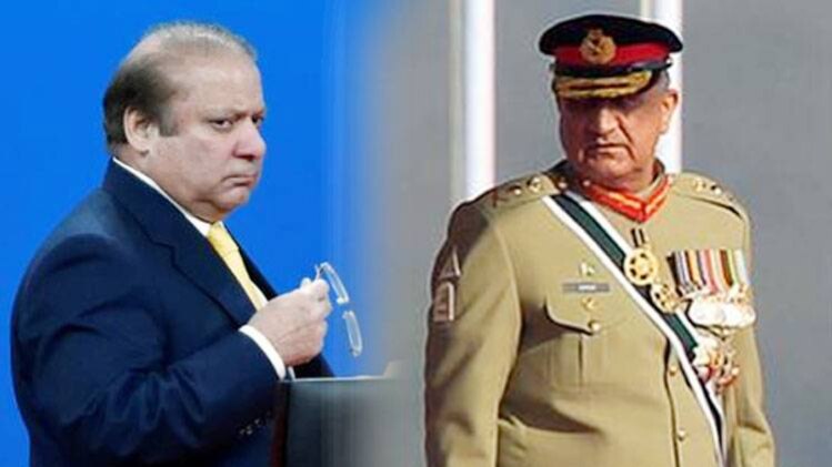 पूर्व पाकिस्तानी पीएम नवाज शरीफ और सेना प्रमुख बाजवा