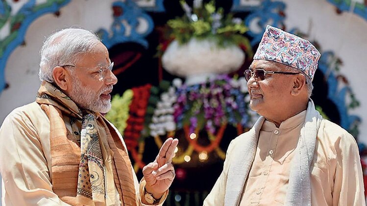 गरमाहट  जनकपुर के जानकी मंदिर में मोदी और ओली 