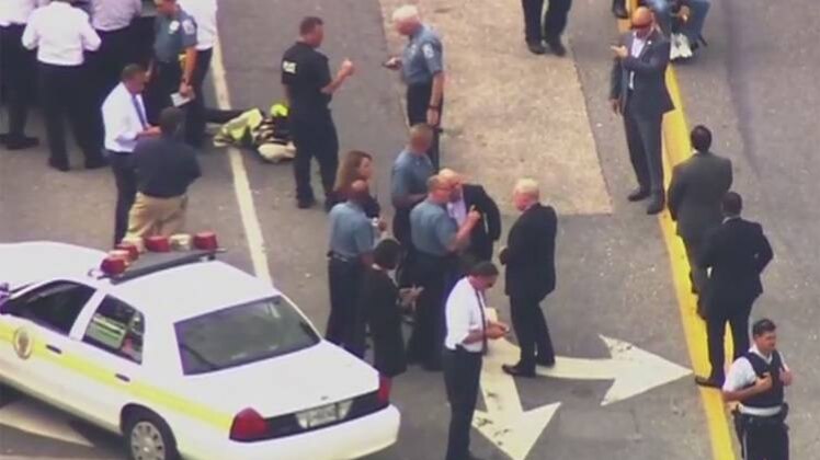 घटनास्थल पर मौजूद पुलिस